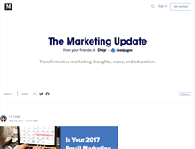 Tablet Screenshot of marketingupdate.com